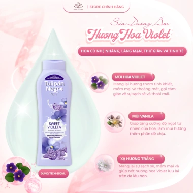 Sữa tắm dưỡng ẩm chuyên sâu Tulipán Negro Soft Care giá 263k Hwin Beauty 9