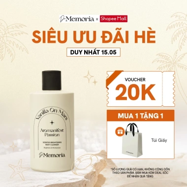 Sữa tắm dưỡng trắng da hương hoa De Memoria 300ml - 299k, da sáng mịn, thư giãn 2