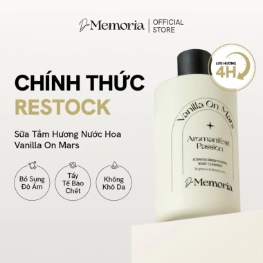 Sữa tắm gel De Memoria Aromanifest - Tẩy tế bào chết, sáng da, hương thơm 300ml - 319.000₫ 2