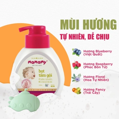 Sữa tắm gội đầu Mamamy cho bé - Dưỡng ẩm gốc thực vật, dịu lành, 4 hương thơm, giá chỉ 150.000đ