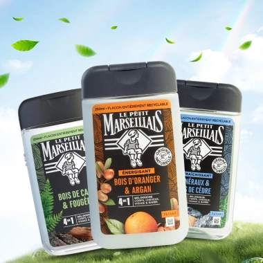 Sữa tắm gội nam hữu cơ 92% Le Petit Marseillais 4 trong 1 250ml Hương nam tính, giảm còn 155k 7