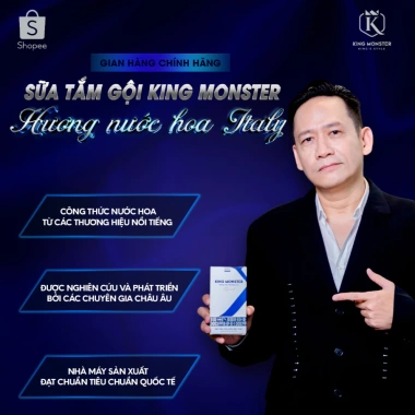 Sữa tắm gội nam KING MONSTER 3 in 1 hương nước hoa cao cấp 350ml - 229.000 VND 2