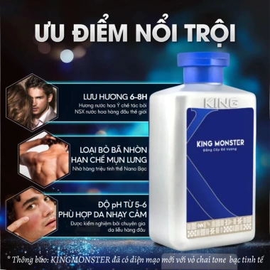 Sữa tắm gội nam King Monster hương nước hoa cao cấp 350ml - Giá chỉ 219.000₫ 3