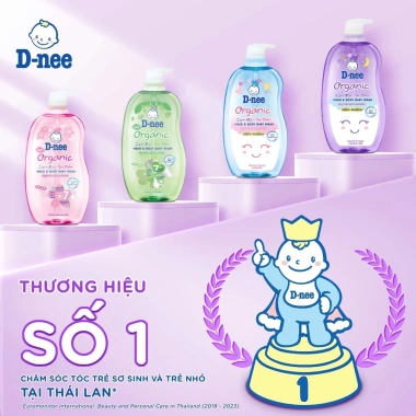 Sữa tắm gội toàn thân Dnee 380ml cho bé 0-3 tuổi, an toàn, dịu nhẹ, giảm giá 75.000₫ 2