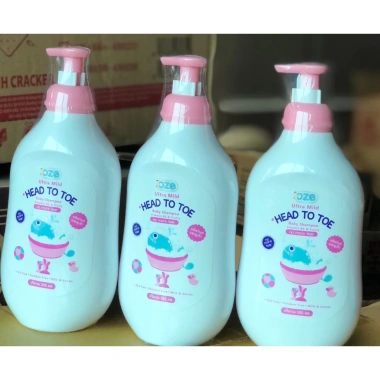 Sữa tắm gội trẻ em OZE Ultra Mild Head To Toe 550ml Dưỡng ẩm nhẹ an toàn da nhạy cảm giá ưu đãi 122.000₫