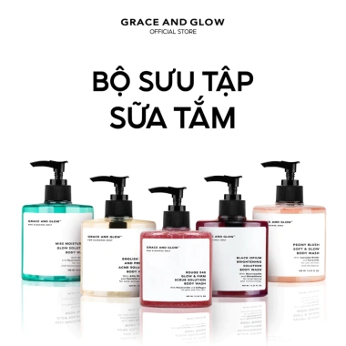 Sữa tắm GRACE AND GLOW Body Wash 400ml Rosslyn – Dưỡng sáng, ẩm sâu, tẩy da chết, da mềm mịn 2