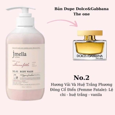 Sữa Tắm Hương Nước Hoa Jmella 1.000ml - Da Thông Thoáng, Mềm Mại, Giá Ưu Đãi 250.500 VND 3