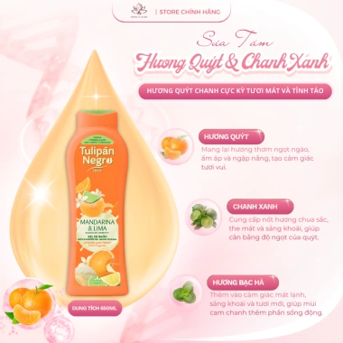 Sữa tắm hương trái cây Tulipán Negro - Fruity Collection - Hwin Beauty Care, giảm giá 18% chỉ 263.000đ 4