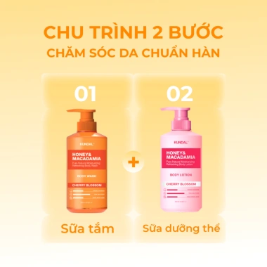 Sữa tắm KUNDAR trắng da honey macadamia, nha đam mật ong, lưu hương lâu, giá 230k 8