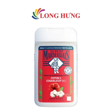 Sữa tắm Le Petit Marseillais 92% hữu cơ 250ml Dưỡng ẩm da mềm mịn Giá 159.000₫