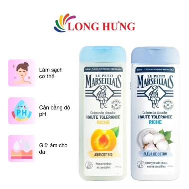 Sữa tắm Le Petit Marseillais 98% hữu cơ 400ml Dưỡng ẩm tự nhiên, giá chỉ 289.000đ