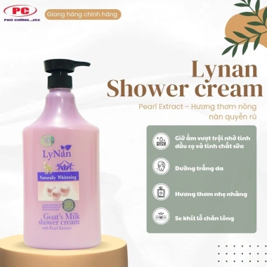 Sữa tắm Lynan 1.200ml cao cấp dưỡng ẩm trắng da - Giá chỉ 169.000 VND giảm mạnh 3