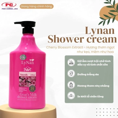 Sữa tắm Lynan 1.200ml cao cấp dưỡng ẩm trắng da - Giá chỉ 169.000 VND giảm mạnh 4