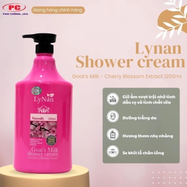 Sữa tắm Lynan 1.200ml cao cấp dưỡng ẩm trắng da - Giá chỉ 169.000 VND giảm mạnh 8