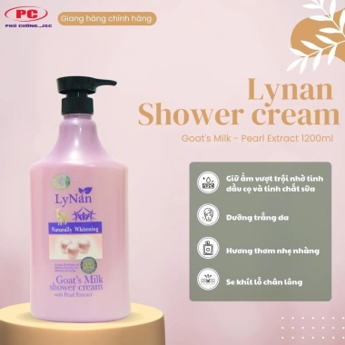 Sữa tắm Lynan 1.200ml cao cấp dưỡng ẩm trắng da - Giá chỉ 169.000 VND giảm mạnh 10