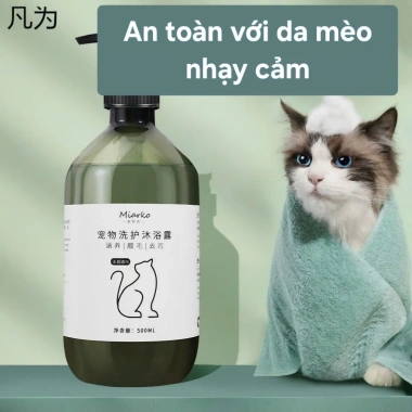 Sữa tắm nước hoa 500ml cho chó mèo - Dưỡng lông mềm, giảm ngứa, loại vể răn, 55.000đ 3
