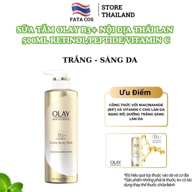 Sữa tắm Olay Thái 500ml - Dưỡng ẩm sâu, da mềm mịn, nội địa Fata Co, giảm giá 190.000đ (giá gốc 237.500đ) 5