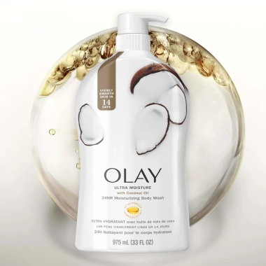 Sữa tắm Olay Ultra Moisture 650ml-975ml - Dưỡng ẩm sâu, Da mềm mịn, Giá chỉ 239.000 VND