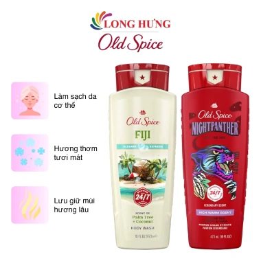 Sữa tắm Old Spice Body Wash 473ml - Hương nam tính, làm sạch sâu, da mềm, giá 219.000đ