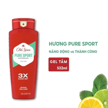 Sữa tắm Old Spice Body Wash 532ml Làm sạch da, giữ hương lâu, chỉ 199.000₫