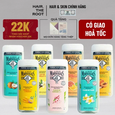 Sữa tắm Pháp Le Petit Marseillais 92% thiên nhiên, dưỡng da, 5 mùi hương 650ml - Giá chỉ 260k