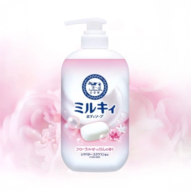 Sữa tắm tạo bọt Cow Milky Body Soap 500ml - Dưỡng ẩm, thơm nhẹ, giảm giá 22%