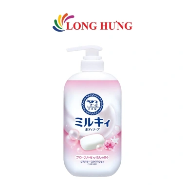 Sữa tắm tạo bọt Cow Milky Body Soap 500ml - Dưỡng ẩm, thơm nhẹ, giảm giá 22%