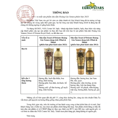 Sữa tắm Tesori d'Oriente nước hoa Ý 500ml – Hương thơm lưu trữ cả ngày kèm vòi, 275.000₫ 6