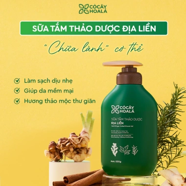Sữa Tắm Thảo Dược Địa Liền Cỏ Cây Hoa Lá 500g - Dưỡng ẩm, Thơm tự nhiên, Giá 279.000 VND