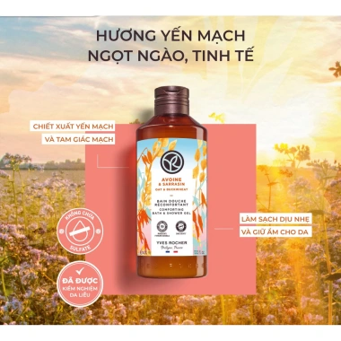 Sữa tắm thiên nhiên không Sulfate Yves Rocher 400ml: Nuôi dưỡng da mịn màng, đa dạng mùi hương, giá 90.000 VND 8 Sữa tắm thiên nhiên không Sulfate Yves Rocher 400ml: Nuôi dưỡng da mịn màng, đa dạng mùi hương, giá 90.000 VND 8