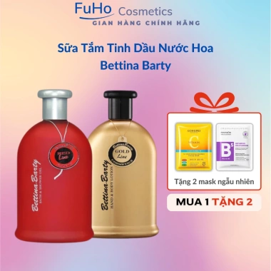 Sữa tắm tinh dầu nước hoa Bettina Barty dưỡng ẩm vitamin tự nhiên, giá 292.000 VND