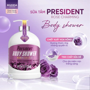 Sữa tắm trắng da hương nước hoa RIVERSA PRESIDENT 1.200ml - Giá chỉ 210.000đ 2 Sữa tắm trắng da hương nước hoa RIVERSA PRESIDENT 1.200ml - Giá chỉ 210.000đ 2
