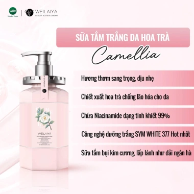 Sữa tắm trắng da, tẩy da chết hương nước hoa Weilaiya - Giá 399.000₫ Wings Shop 6