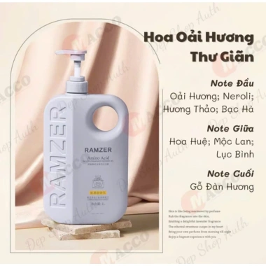 Sữa Tắm Trắng Da Toàn Thân RAMZER 1L - Dưỡng Ẩm Sâu, Hương Nước Hoa Cao Cấp, Giá 55k 5