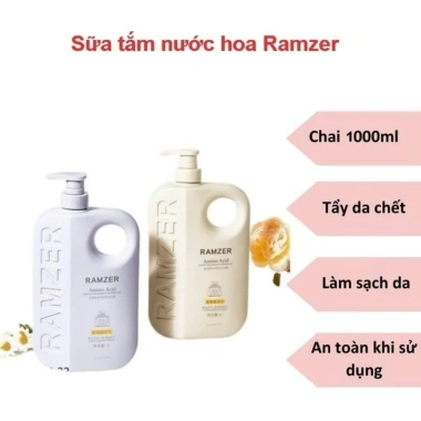 Sữa Tắm Trắng Da Toàn Thân RAMZER 1L - Dưỡng Ẩm Sâu, Hương Nước Hoa Cao Cấp, Giá 55k 6