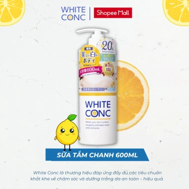 Sữa tắm trắng da toàn thân White Conc Nhật Bản 360ml-600ml - Dưỡng ẩm, làm sáng da, giảm giá 206.000₫ 10