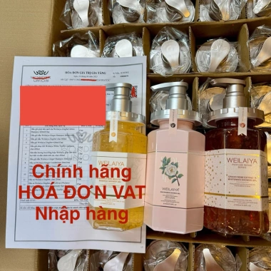 Sữa tắm Weilaiya 450ml - Làm sạch sâu, cấp ẩm, dưỡng sáng da body, giá ưu đãi 399.000₫