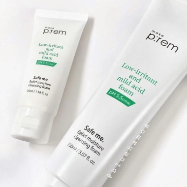 Sữa tẩy trang Make P:rem Safe Me Relief Moisture 200ml – Giá 599k, tặng kèm sữa rửa mặt 50ml 5