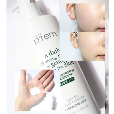 Sữa tẩy trang Make P:rem Safe Me Relief Moisture 200ml – Giá 599k, tặng kèm sữa rửa mặt 50ml 9