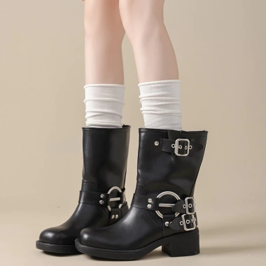 Sữa Trắng Đống Tất Nữ Ins Phong Cách Nhật Bản - Jk Nối Xếp Chồng, Cotton Nguyên Chất, Maillard Boots Bê Tất, Giá 37.422 VND