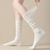 Sữa Trắng Đống Tất Nữ Ins Phong Cách Nhật Bản - Jk Nối Xếp Chồng, Cotton Nguyên Chất, Maillard Boots Bê Tất, Giá 37.422 VND 6