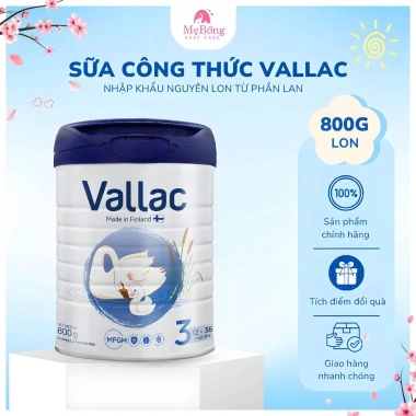 Sữa Vallac Nhập Khẩu Phần Lan 800g Lon DATE XA + MFGM Bổ Dưỡng Trẻ Em - Mẹ Bống Baby&Care