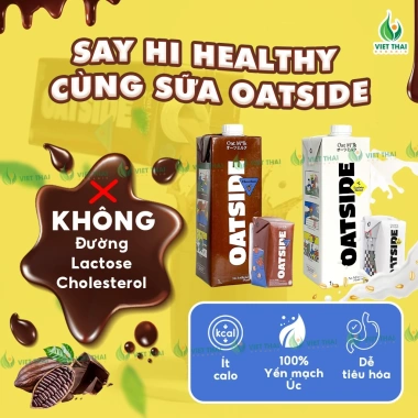 Sữa Yến Mạch Oatside Thuần Chay Không Đường Vị Truyền Thống & Choco Thơm Béo Thùng Nguyên 115k
