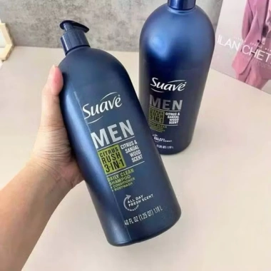 Suave Men 3-in-1 Mỹ - Gội Xả Tắm 1 chai tiện lợi, giảm giá đặc biệt 408.000₫