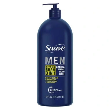 Suave Men 3-in-1 Mỹ - Gội Xả Tắm 1 chai tiện lợi, giảm giá đặc biệt 408.000₫