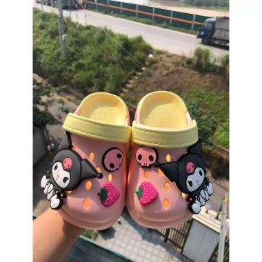 Sục Kuromi bé gái họa tiết dễ thương EVA cao cấp nhẹ mềm mẫu mới 2.024 giá 85k K05