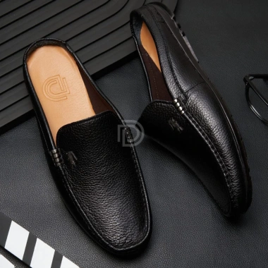 Sục Nam Lười Da Bò Cao Cấp, Đế Cao Su Đúc êm ái, Khâu chắc, Thoáng khí - Bảo hành 1 năm, Giá 291.500₫