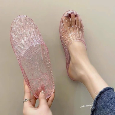 Sục Nhựa Nữ Trong Suốt Thoáng Khí êm Chân - Sục Lười Nhẹ Nhàng Thời Trang Cá Tính MSP 888 Giá 49k