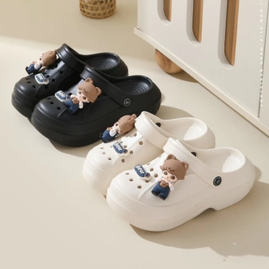 Sục nữ độn đế đỏ hottrend BEAR Dép sục 320 Đức Phúc giảm giá 105k