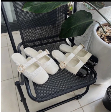 Sục xinh nữ mũi vá dây ngang bản to đính bông hoa chất vải dạ MA110 - giảm giá 145k